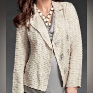Cabi 985 the estate chenille double breasted blazer - size M